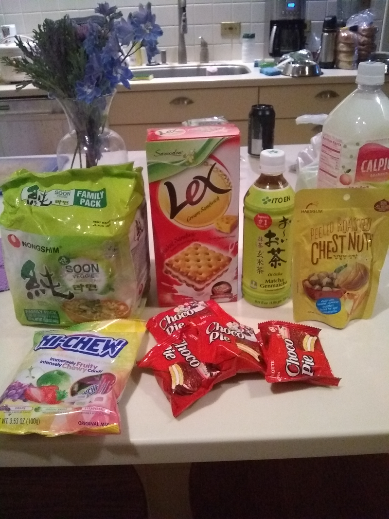 Not pictured - all the Pocky